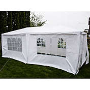 Party Tent Canopy Tent for Outdoor Wedding Party or Camping BBQ w/ Removable Waterproof Sidewalls - 20&#39; x 10&#39; - Backyard Expressions