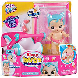 Little Live Bizzy Bubs Peek-A-Boo Baby Swirlee With Carrier, Bottle, Pacifier
