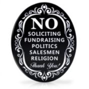Signs Authority No Soliciting Sign For House Say Go Away Politely No Soliciting Signs For Home