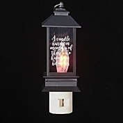 Memorial Lantern Night Light Swivel Plug 6.25 Inches Tall
