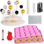 Bright Creations Cake Pop Maker Kit, Form, Stand, Cellophane Bags and Twist Ties (404 Pieces)