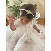 Laurenza&#39;s Baby Girls Sleeveless Baptism Dress Christening Gown