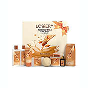 Lovery Bath Gift Set - Almond Milk & Honey Spa - With Handmade Oatmeal Soap & More