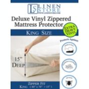 Heavy Duty PVC Vinyl Mattress Protector Cover, Hypoallergenic Waterproof Encasement, Bed Bugs - Dustmites Shield, 15 Inch Deep Pocket