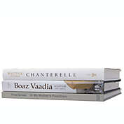 Booth & Williams Fog Decorative Book Stack, Set of 3, Real shelf-ready books for home or office decor, weddings or staging