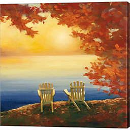 Metaverse Art Autumn Glow II by Julia Purinton 24-Inch x 24-Inch Canvas Wall Art