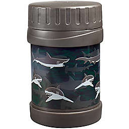Bentology Stainless Steel Insulated 13oz Thermos for Kids - Shark - Large Leak-Proof Lunch Storage Jar for Hot & Cold Food.