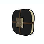 GoodGram 2 Pack  Ultra Comfort Memory Foam Non-Slip Chair Pads/Cushions - 16 in. W x 16 in. L, Black