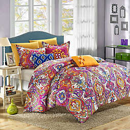 Chic Home Mumbai Bright Paisley 12 Pieces Comforter Bed In A Bag Set - King 104