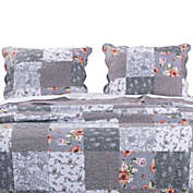 $29+ Home Classics Reversible Pillow Sham Pinstripe Floral Standard NEW Ret 1 