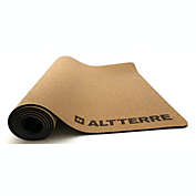 Altterre Natural Cork Yoga Mat - 183 x 61 cm x 5mm - Reversible Non-Slip Exercise Mat with Carrying Strap