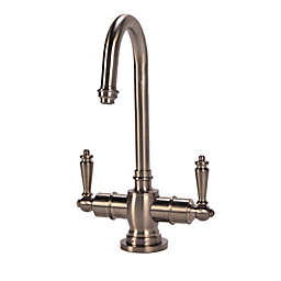 AquaNuTech AquaNuTech Traditional C-Spout Hot and Cold Water Filtration Faucet, Brushed Nickel
