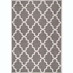 nuLOOM Machine Made Gina Outdoor Moroccan Trellis Area Rug, Square 8'