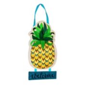 Evergreen Welcome to Our Home Pineapple Door Decor, 17 x 18"