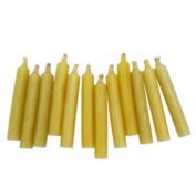 Nostalgie Home Decorative Mini Natural Candles  -  Set of 12  -  3"H x .1"W x .1"D