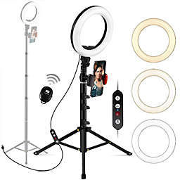 Viewow 8-inch LED Selfie Ring Light With Tripod Stand