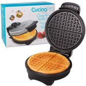 CucinaPro Waffle Maker by Cucina Pro - Non-Stick Waffler Iron with Adjustable Browning Control (1474) - American style Round waffler