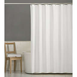 GoodGram Deluxe Hotel Fabric Shower Curtain Liner With Metal Grommets, White, 70x72 - 72in. L