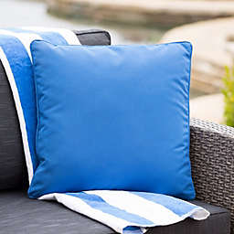 GDF Studio Corona Outdoor Square Water Resistant Pillow In Orange