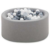 Boomboleo Ball Pit with 200 Balls Clear Grey