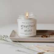 Sweet Water Decor Grapefruit + Mint Soy Candle