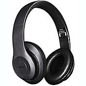 Bluetooth Headphones Wireless Headphones Clear, Cheap, Good HeadGear Wireless 4.1 Headphones Metallic Black