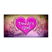 Smart Blonde Daddys Girl Novelty Metal Bicycle License Plate BP-11534