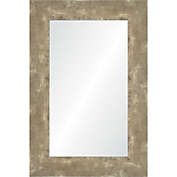 Signature Home Collection 36" Champagne Brown and Clear Rectangular Framed Wall Mirror