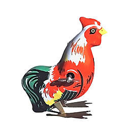 Alexander Taron Home Decoration Collectible Tin Toy - Hopping Rooster - 3"H x 2"W x 3.5"D