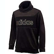 Adidas Big Girls Velour Funnel Neck Sweatshirt Black Size Medium