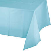 Darice Pastel Blue Rectangular Plastic Table Cover 54" x 108"