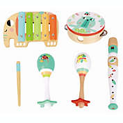 TOOKYLAND Musical Instrument Play Set - 6pcs - Toy Percussion and Recorder, Ages 18m+