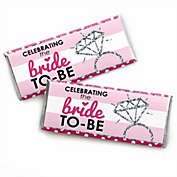 Big Dot of Happiness Bride-to-Be - Candy Bar Wrappers Bridal Shower & Classy Bachelorette Party Favors - Set of 24
