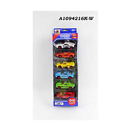 Nutcracker Factory Multi-Colored 6 pieces 1 64 Scale Die-Cast Super Speed Car 12.25"