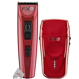 BaByliss PRO FX3 Professional Clipper with BaByliss FX3 Double Foil Gold Shaver