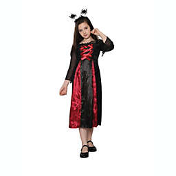 Northlight Red and Black Spider Princess Girl Child Halloween Costume - Large