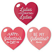 Big Dot of Happiness Happy Galentine&#39;s Day - DIY Shaped Valentine&#39;s Day Party Cut-Outs - 24 Count