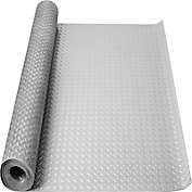Kitcheniva Garage Floor Mat Rolls Diamond Plate Roll, 4x6ft Grey