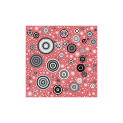 ArtJam “Bulat-bulat #801837, 2021" 24 in. x 24 in. Frameless Canvas Abstract Art Print by Alvin Koay