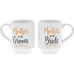 Sparkle and Bash Ceramic Coffee Mug, Mother of the Bride, Mother of the Groom (16 oz, 2 Pack)