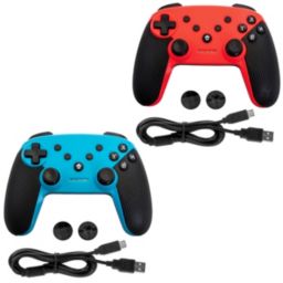 2 Pack Gamefitz Wireless Controller for the Nintendo Switch in Blue and Red