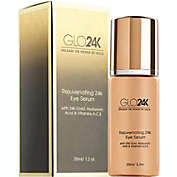 GLO24K Eye Serum With 24k Gold, Hyaluronic Acid, And Vitamins A, C, E Potent Formula For Delicate Skin Around The Eyes