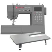 Heavy Duty Gray Sewing Machine with Extension Table