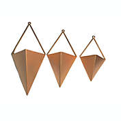 Beautiful Botanicals By Kauri Design, Copper Geometric Planter Indoor Hanging Wall Planter Trigg Wall Décor For Succulent Cactus Air Plants. Wall Plant holder Rose Gold décor, wall plant holder