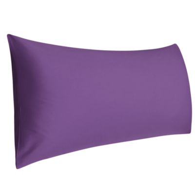 PiccoCasa Body Pillow Case Pillowcase with Envelope Closure, Cotton 250 Thread Count Solid Pillow Protector, 1-Piece Pregnancy Pillow Covers 21"x55", Deep Purple