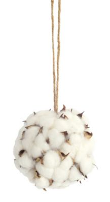 Melrose Decorative Cotton Orb (Set Of 12) 4.5"D Foam/Polyester