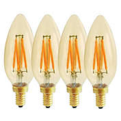 Xtricity - Set of 4 Old Style LED Bulbs, 3.5W, E12 Base, 2200K Soft White
