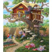 Sunsout Girls Clubhouse 300 pc  Jigsaw Puzzle