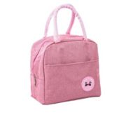 Kitcheniva 1-Pack Portable Insulated Lunch Bag Bento Box Cooler Tote, Pink