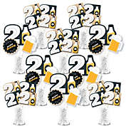 Big Dot of Happiness Cheers and Beers to 21 Years - 21st Birthday Party Centerpiece Sticks - Showstopper Table Toppers - 35 Pieces
